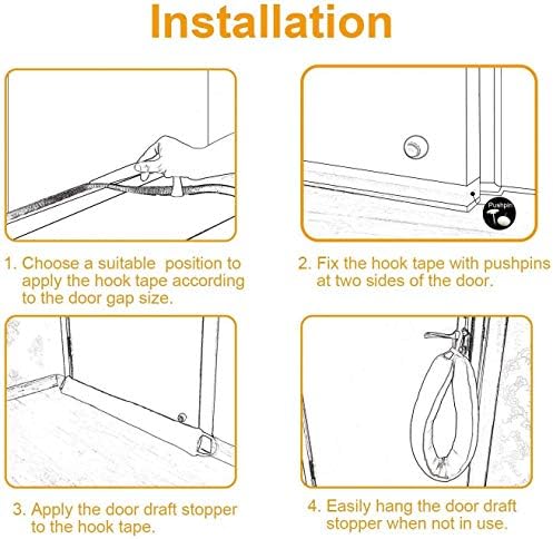 LEXER Under Door Noise Stopper - Heavy Duty Seal Guard