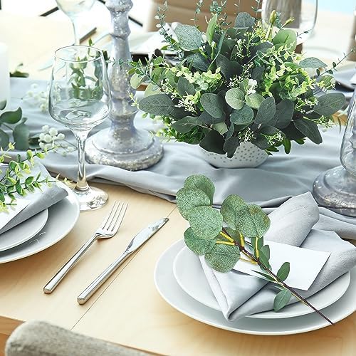 Ceenna 300 Pcs 6 Kinds Artificial Eucalyptus Greenery Bundle