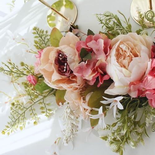 Pink Artificial Flower Swag for Home Decor and Wedding