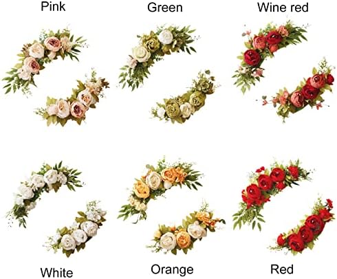 Faux Flower Swag Set of 2 Artificial Flowers for Wedding Ceremony