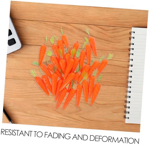 Cabilock 30pcs Artificial Carrots for Home Decor