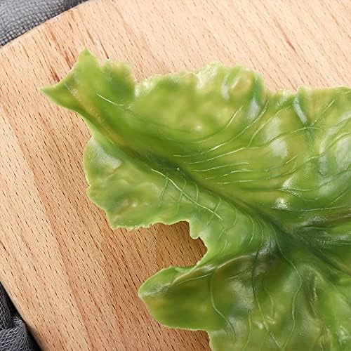 Pokinge 10pcs Artificial Lettuce Leaves Decor