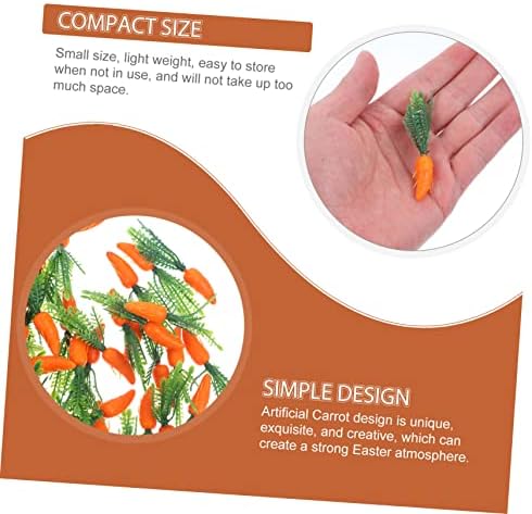 Ciieeo 60pcs Lifelike Carrot Garland for Kitchen Decor