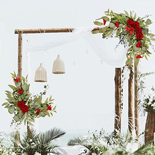 Takefuns Artificial Wedding Arch Flowers Kit Yellow