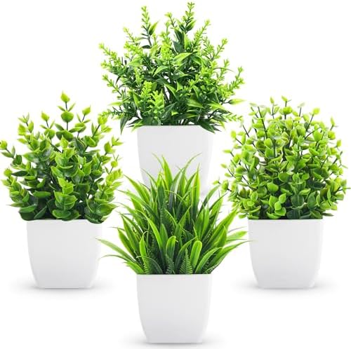 Der Rose 4 Pack Artificial Plants Indoor Decor