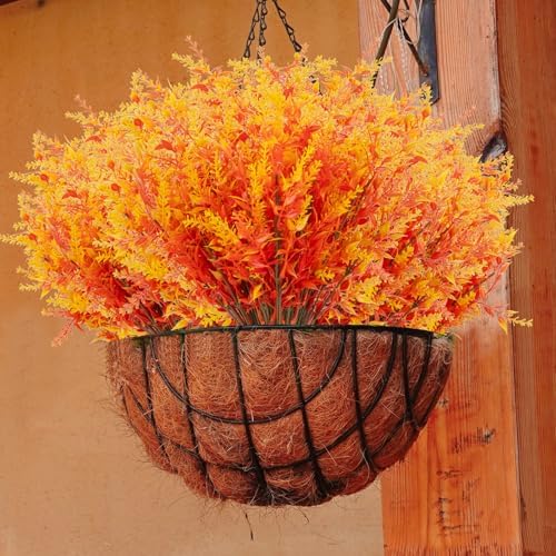 20 Bundles Artificial Fall Lavender No Fade Faux Plants
