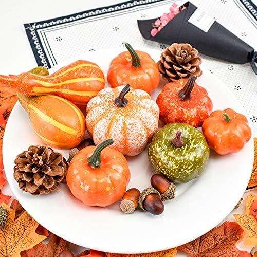 Ochine Artificial Mini Pumpkins Fall Decor Halloween Thanksgiving Party