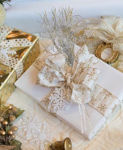 20PCS Silver Glitter Christmas Decor Sticks