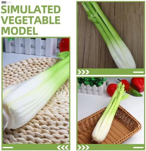 LOGOFUN 2pcs Artificial Vegetable Photo Prop for Home Kitchen Display