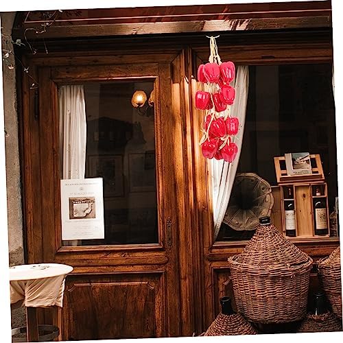 Vaguelly Artificial Pepper Pendants 5Pcs Farmhouse Decor
