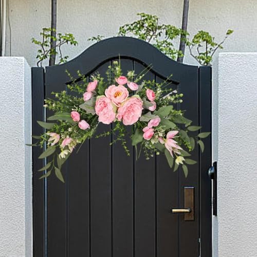 Predolo Wedding Arch Artificial Peony Flower Swag Pink