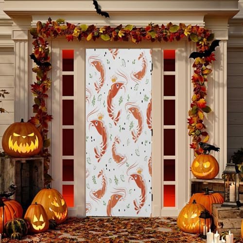 Susiyo King Prawns Halloween Door Cover Decoration