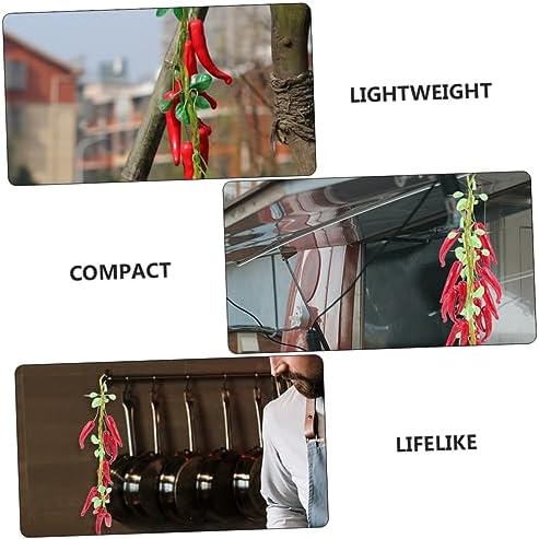 4pcs Simulated Chili Decor Artificial Pepper Farmhouse Hanging Decor