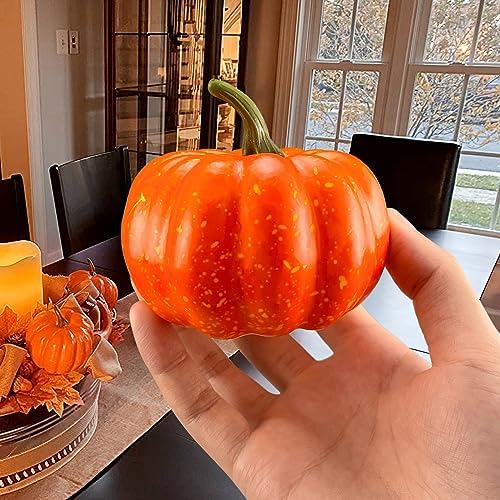 5Pcs Mini Artificial Pumpkins for Fall Decor
