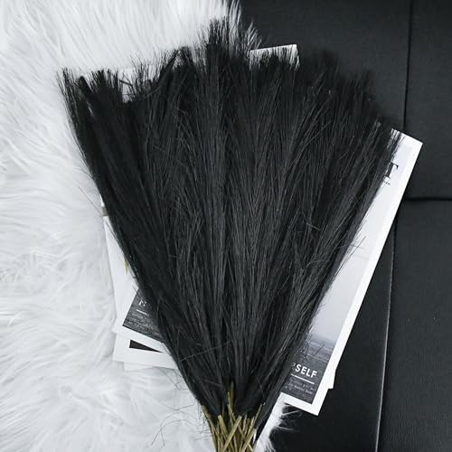 Mandys Black Silk Pampas Grass Bouquet 20 Stems