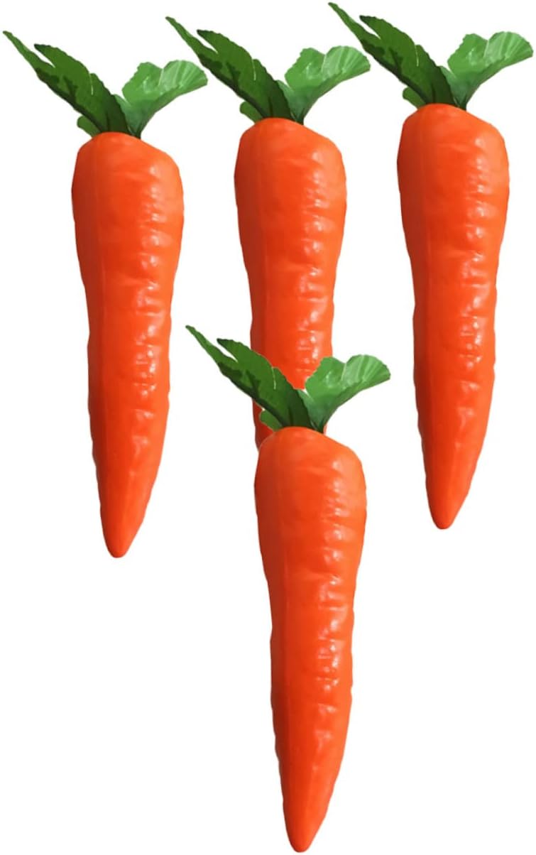 Garneck 3 Sets Artificial Carrot Decorations