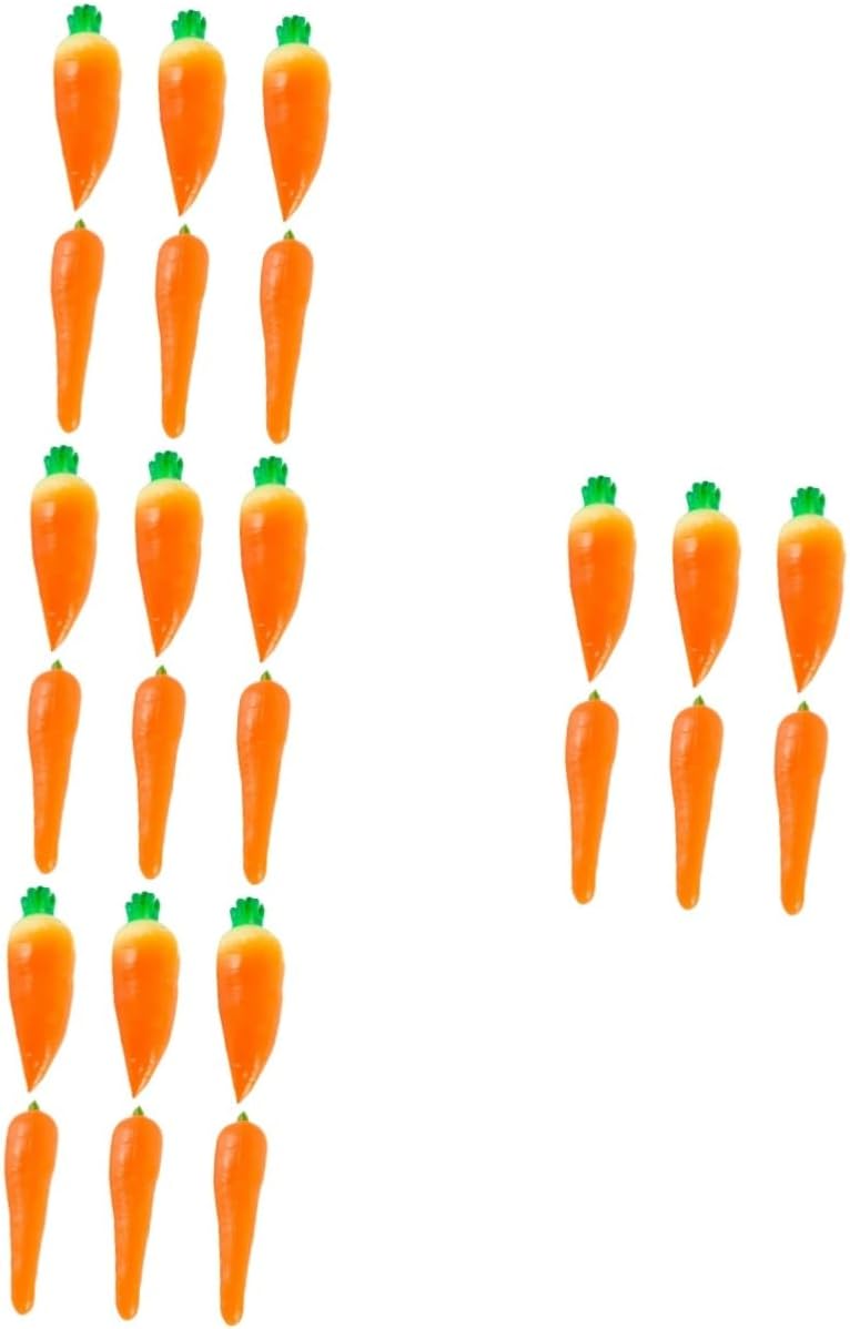 DECHOUS 4sets Artificial Carrots Easter Decor Props