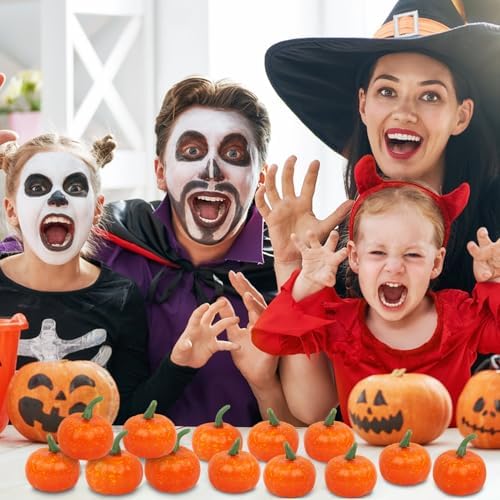Nsmykhg Artificial Pumpkins 24 Pack Fall Decor