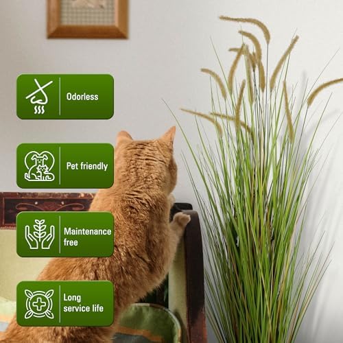 KOL 5ft Artificial Horsetail Reed Grass 2 Pack