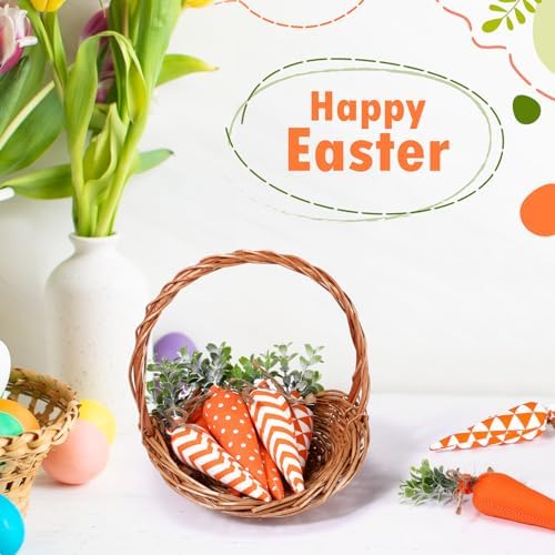 Skylety 8 Pcs Bright Easter Carrot Decorations