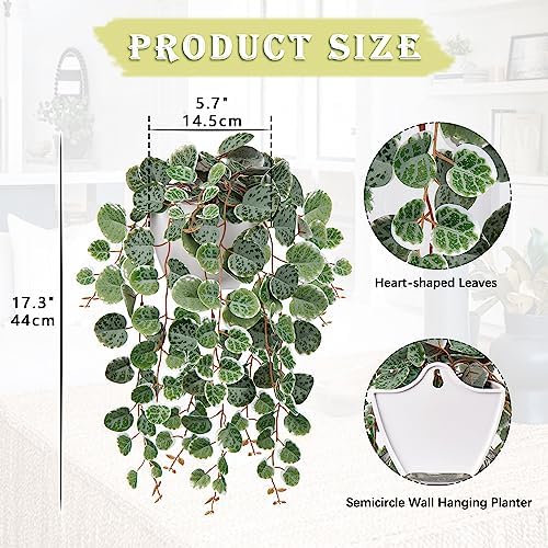 Briful Faux String of Hearts Plant 17 Inch Hanging Decor