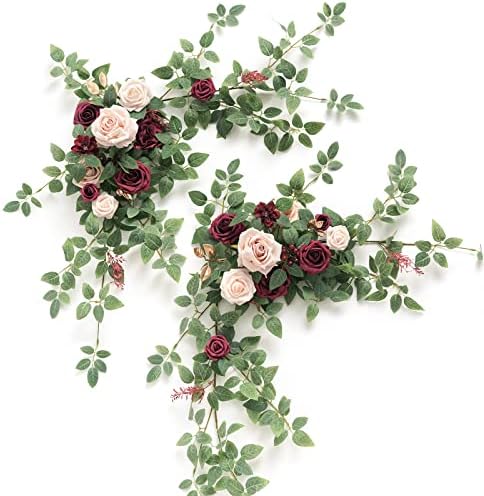Lings Moment Artificial Floral Swags Centerpieces 2PCS