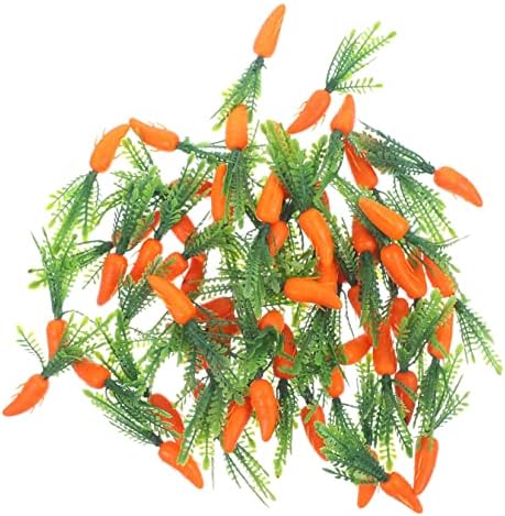 Ciieeo 60pcs Lifelike Carrot Garland for Kitchen Decor