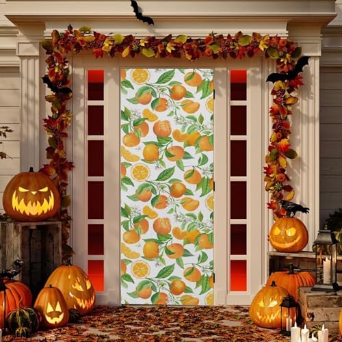 Susiyo Christmas Door Cover Stretch Fabric Decor