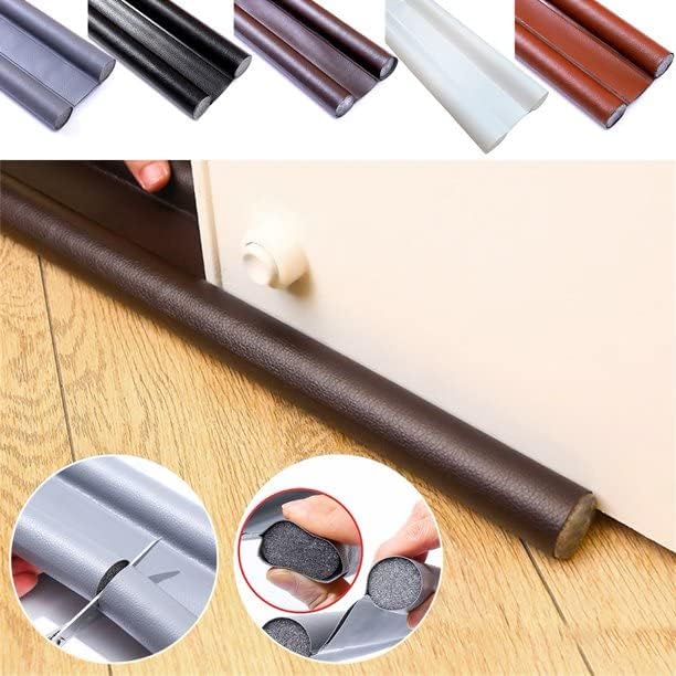 Flexible Draft Stopper for Under Door Weather Protection Orange