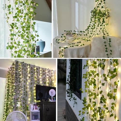 RECUTMS Artificial Ivy Vines 250 FT 36 Pack LED Light Garland