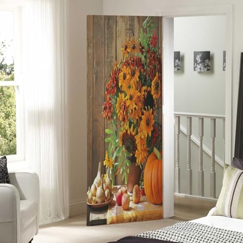 Susiyo Yellow Bouquet Door Cover 35x79 Inch