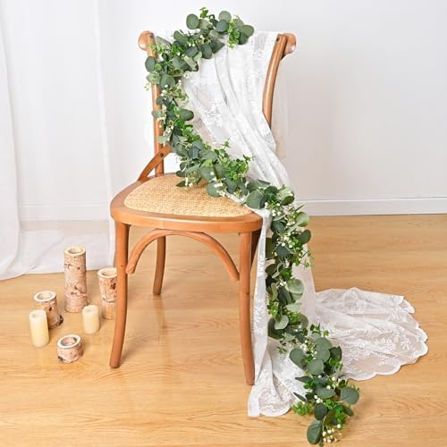 Dolicer 2 Pack 6FT Artificial Eucalyptus Garland