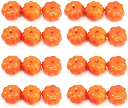 30 pcs Lifelike Artificial Fall Mini Pumpkins for Decor