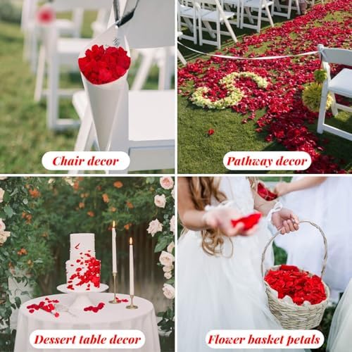 1500Pcs Real Dried Red Hydrangea Petals Natural