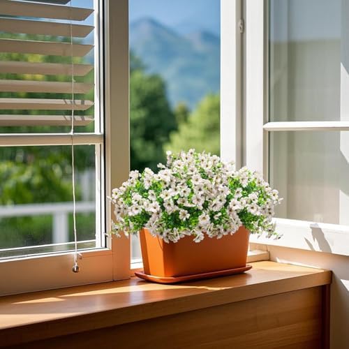 Artificial Silk Daisy Flowers 16 Bundles UV Resistant