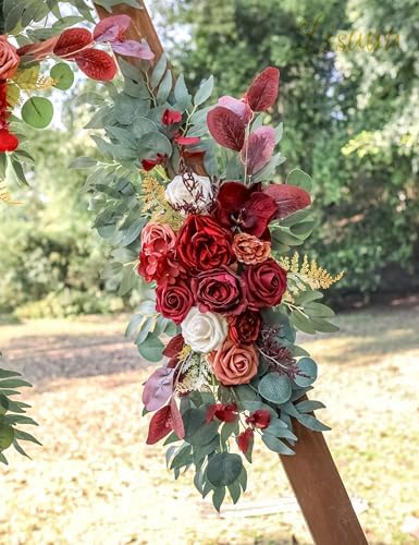 Boho Wedding Arch Artificial Flower Swag - Pack of 2