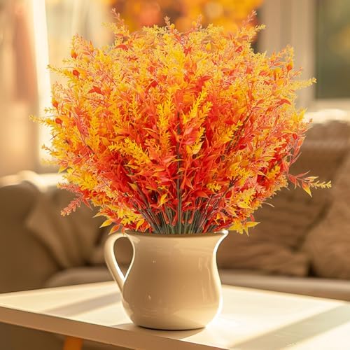 20 Bundles Artificial Fall Lavender No Fade Faux Plants