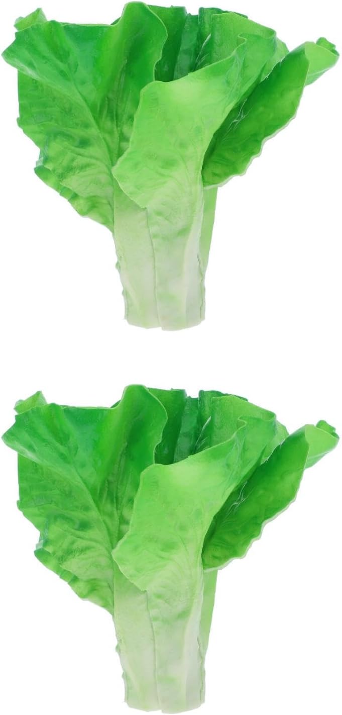 LUOZZY 2pcs Artificial Lettuce Decor for Kitchen