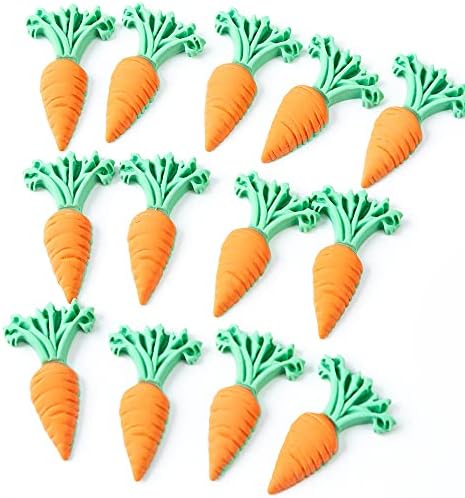 Mini Artificial Carrot Decorations 50 Pack for Easter Party