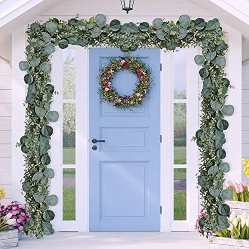 83 Foot Faux Eucalyptus Garland for Weddings and Decorations
