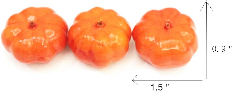30 pcs Lifelike Artificial Fall Mini Pumpkins for Decor