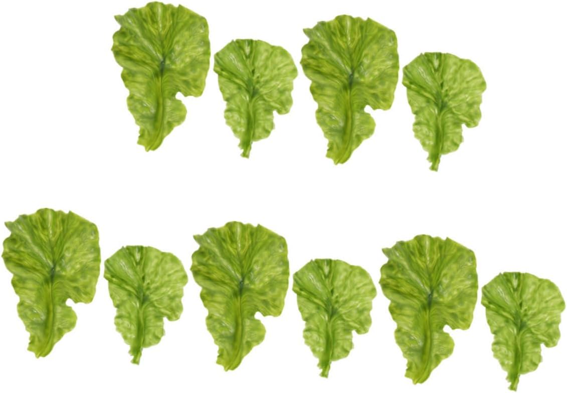 Alipis Realistic Fake Lettuce Leaves for Home and Restaurant Display