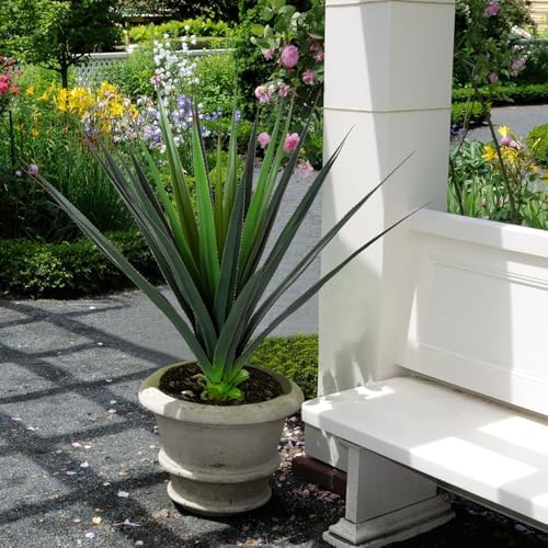JUSTOYOU 3FT Realistic Agave Plant Artificial
