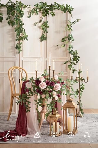 Lings Moment Artificial Floral Swags Centerpieces 2PCS