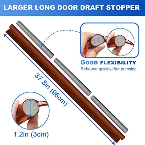 GWSNIO Under Door Draft Stopper 37 Inch Adjustable