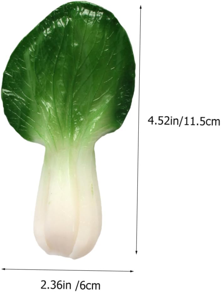Happyyami 2pcs Artificial Chinese Cabbage Models Lifelike Display