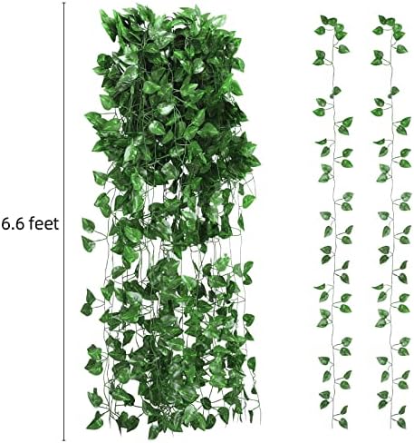 Tbestmax Artificial Ivy Leaves 48 Pack 315 Feet Greenery Garland
