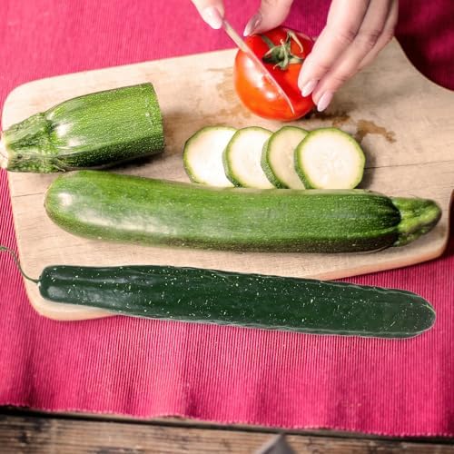 FAVOMOTO 3PCS Lifelike Green Cucumber Decorations