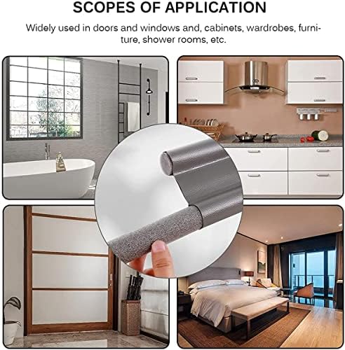 2PCS Door Draft Stopper Thermal Insulation Dustproof Cuttable Washable