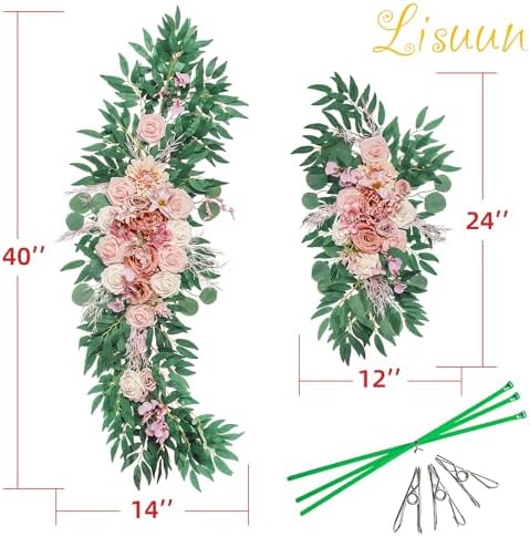 Boho Wedding Arch Flowers Artificial Decor - Pack of 2